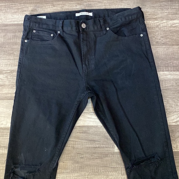 PacSun Pacsun Mens Ripped Knee Distressed Skinny Jeans 36x30 - Picture 2 of 14